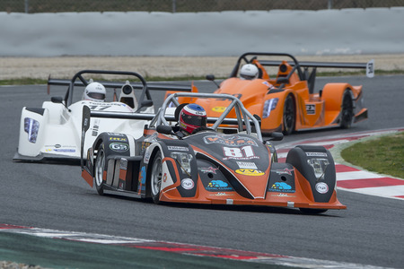 Driver Renaud Malinconi. Challenge CN Sprint. V de V endurance Series. Montmelo, Spain. March 19, 2016のeditorial素材