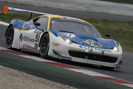 Driver Mario Cordoni. Endurance GT. V de V endurance Series. Montmelo, Spain. March 19, 2016のeditorial素材