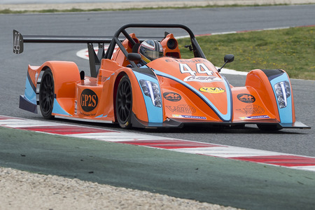 Driver Eric Tessier. Challenge CN Sprint. V de V endurance Series. Montmelo, Spain. March 19, 2016のeditorial素材