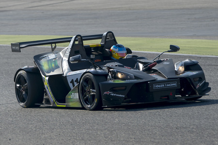 Driver Victor Colome. GT Cup. Catalan Car Racing Championships. CER, Spanish Endurance Cup at Circuit de Catalunya. Montmelo, Spain. April 03, 2016のeditorial素材