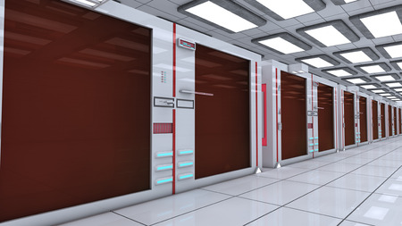 3d render. render farmの写真素材