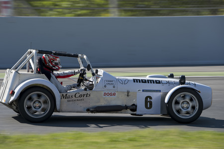 Driver Rabat. Garbi GTS. Classic and legend Cup. Trofeo Targa Iberia at Circuit de Catalunya. Montmelo, Spain. April 23, 2016のeditorial素材