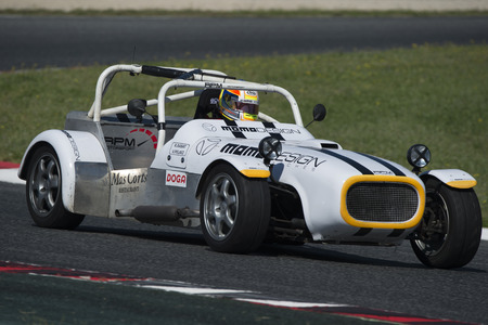 Driver Rabat. Garbi GTS. Classic and legend Cup. Trofeo Targa Iberia at Circuit de Catalunya. Montmelo, Spain. April 23, 2016のeditorial素材