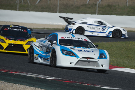 Driver Tremblaye. TBA Racing Team. Lamera Cup. Trofeo Targa Iberia at Circuit de Catalunya. Montmelo, Spain. April 23, 2016のeditorial素材