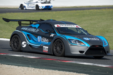Driver Lebrun. TBA Racing Team. Lamera Cup. Trofeo Targa Iberia at Circuit de Catalunya. Montmelo, Spain. April 23, 2016のeditorial素材