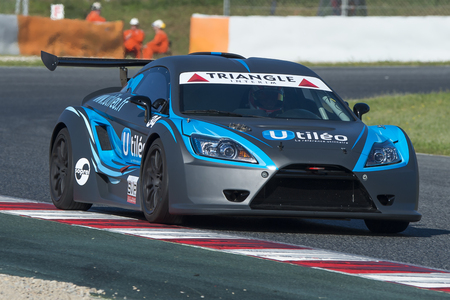 Driver Lebrun. TBA Racing Team. Lamera Cup. Trofeo Targa Iberia at Circuit de Catalunya. Montmelo, Spain. April 23, 2016のeditorial素材