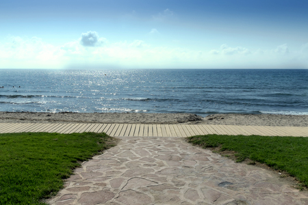 Gateway on the beachの写真素材