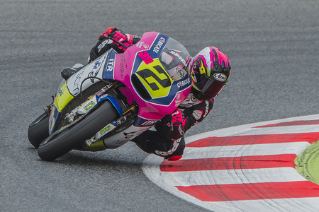 Driver Ana Carrasco. Griful Team. FIM CEV Repsol International Championship  at Circuit of Catalonia. Barcelona, Spain, June 11, 2016のeditorial素材