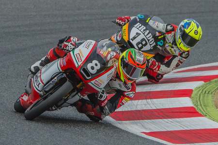 Driver Gabriel Martinez. Motomex Team. FIM CEV Repsol International Championship  at Circuit of Catalonia. Barcelona, Spain, June 11, 2016のeditorial素材