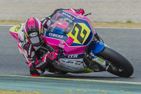 Driver Ana Carrasco. Griful Team. FIM CEV Repsol International Championship  at Circuit of Catalonia. Barcelona, Spain, June 11, 2016のeditorial素材