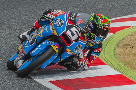 Driver Jaume Masia. Junior Team. FIM CEV Repsol International Championship  at Circuit of Catalonia. Barcelona, Spain, June 11, 2016のeditorial素材