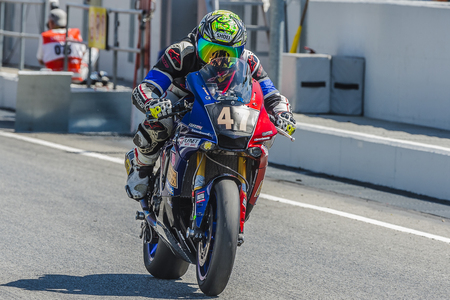 Challenge 2R Team. 24 Hours of Catalunya Motorcycling at Circuit of Catalonia. Barcelona, Spain, July 9, 2016のeditorial素材