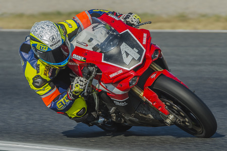 Team Yamalube Folch Endurance. 24 Hours of Catalunya Motorcycling at Circuit of Catalonia. Barcelona, Spain, July 10, 2016のeditorial素材