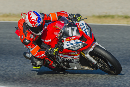 Monlau Repsol Technical School Team. 24 Hours of Catalunya Motorcycling at Circuit of Catalonia. Barcelona, Spain, July 10, 2016のeditorial素材