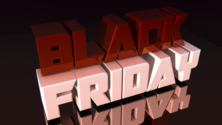 Black friday 3D textの写真素材