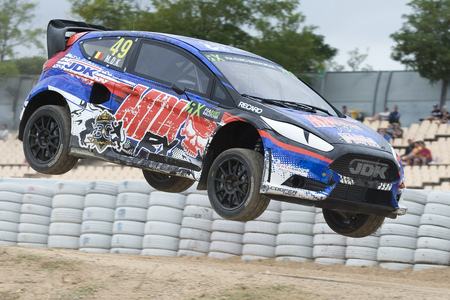 Driver MDK.  Barcelona FIA World Rallycross Championship at Circuit of Barcelona. Montmelo, Spain. September 17, 2016のeditorial素材