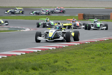 Driver Javier Cobian.  Championnat de France F4 at Circuit of Barcelona. Montmelo, Spain. November 5, 2016のeditorial素材