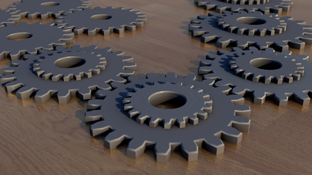 3d Gears Connectedの写真素材