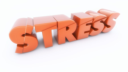 Stress 3d text conceptの写真素材