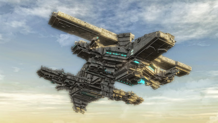 UFO spaceship technologyの写真素材