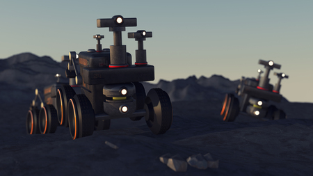 3d rendering. Planetary exploration shipの写真素材