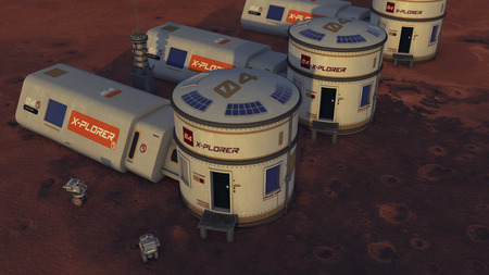 3d rendering. Planetary exploration shipの写真素材