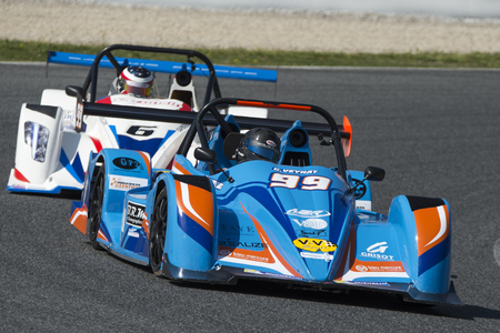 Driver Guillaume Veyrat. Mercure  Racing Team. Challenge Funyo V de V Endurance Series at Circuit de Barcelona. Montmelo, Spain. March 18, 2017のeditorial素材