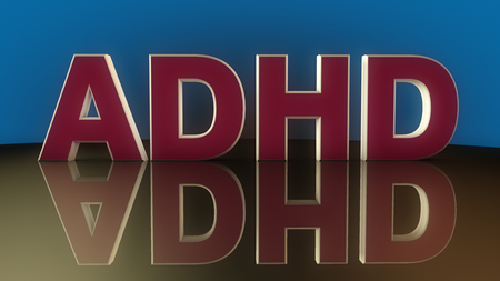 3d text ADHD disorderの写真素材