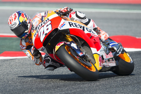 Driver Dani Pedrosa. Repsol Honda Team. Monster Energy Grand Prix of Catalonia MotoGP at Circuit of Catalonia. Barcelona, Spain, June 10, 2017のeditorial素材