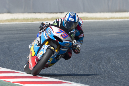 Driver ALEX MARQUEZ. Estrella Galicia Team. Monster Energy Grand Prix of Catalonia MotoGP at Circuit of Catalonia. Barcelona, Spain, June 10, 2017のeditorial素材