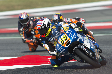 Driver PHILIPP OETTL. SUDMETAL Team. Moto3. Monster Energy Grand Prix of Catalonia MotoGP at Circuit of Catalonia. Barcelona, Spain, June 10, 2017のeditorial素材