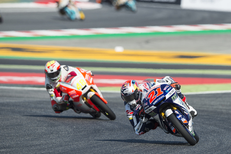 Driver FABIO DI GIANNANTONIO. Gressini Team. Moto3. Monster Energy Grand Prix of Catalonia MotoGP at Circuit of Catalonia. Barcelona, Spain, June 10, 2017のeditorial素材
