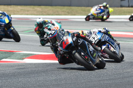 Driver FRANCESCO BAGNAIA. SKY RACING Team. Moto2. Monster Energy Grand Prix of Catalonia MotoGP at Circuit of Catalonia. Barcelona, Spain, June 11, 2017のeditorial素材