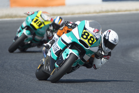 Driver Cardus Gonzalez, Ricky. Moto3. Stylobike Team. FIM CEV Repsol International Championship. Barcelona, Spain - June 17, 2017のeditorial素材