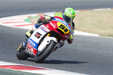 Driver Granado Santos, Eric. Moto3. Promoracing Team. FIM CEV Repsol International Championship. Barcelona, Spain - June 17, 2017のeditorial素材
