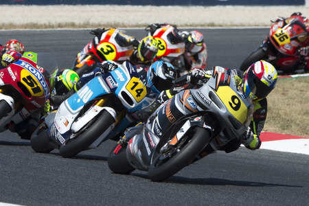 Driver Perolari, Corentin. Moto2. Promoto Sport Team. FIM CEV Repsol International Championship. Barcelona, Spain - June 18, 2017のeditorial素材