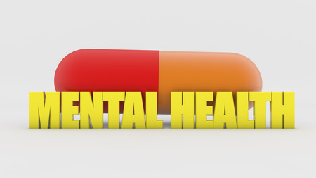 3d render. Capsule and mental healthの写真素材