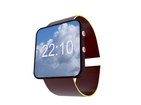 3d render. Smart watch and white backgroundの写真素材