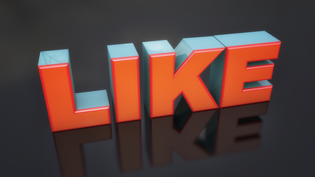 3d render. 3d like textの写真素材