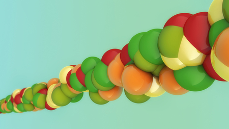 3d rendering, Molecule concept designの写真素材