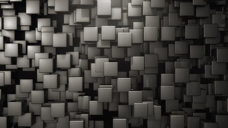 Abstract cubes background and lightの写真素材