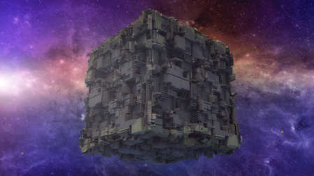 3d render. Futuristic scifi corridorの写真素材