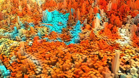 3D rendering. Abstract colorful backgroundの写真素材