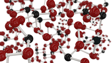 Structure 3d rendering connection and particlesの写真素材