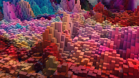 3D rendering. Abstract colorful backgroundの写真素材