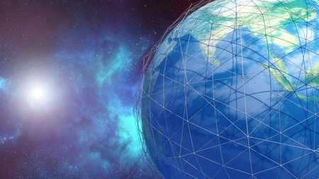 3d rendering. Planet earth protectの写真素材