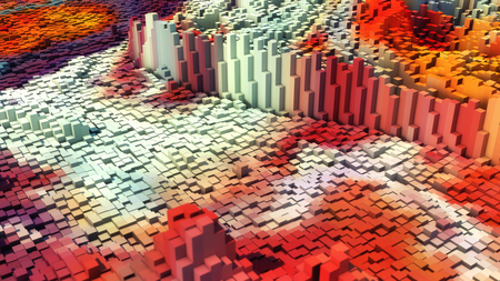 3D rendering. Abstract colorful backgroundの写真素材