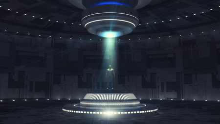 3D render. Cloning humanoid figuresの写真素材