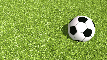 3d render Football ball illustrationの写真素材