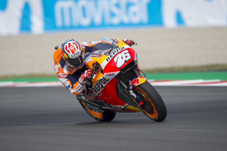 Driver Dani Pedrosa. Monster Energy Grand Prix of Catalonia MotoGP at Circuit of Catalonia. Barcelona, Spain, June 15, 2018のeditorial素材